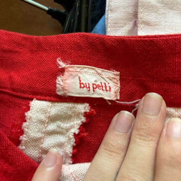 Vintage Red with white details By Petti gorgeous skirt size 24 - Picture 7 of 7